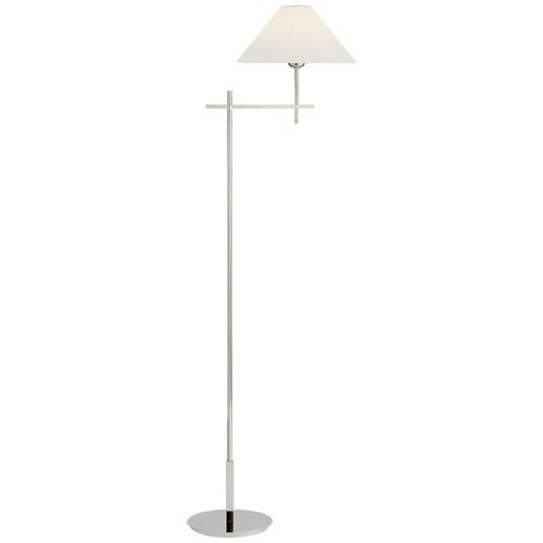 Visual Comfort Signature Collection Visual Comfort Signature Collection Hackney Polished Nickel Floor Lamp with Coolie Shade SP1023PN-L