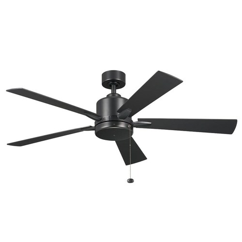 Lucian II Satin Black Ceiling Fan by Kichler Lighting