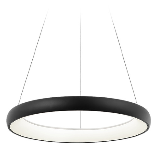 Maverick Matte Black LED Pendant by Matteo Lighting