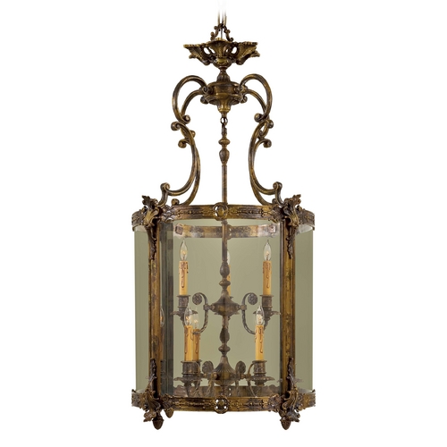 Pendant with Clear Glass in Antique Bronze Patina by Metropolitan Lighting