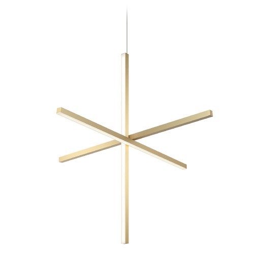 Matteo Lighting Crosley Brushed Gold LED Pendant Light