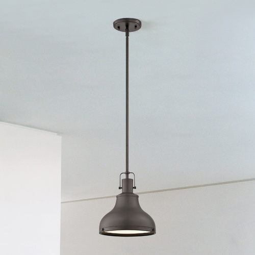 Farmhouse Bronze Mini-Pendant 8.63-Inch Wide