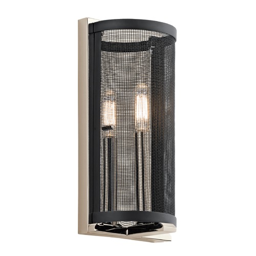 Titus 12-Inch Wall Sconce in Polished Nickel by Kichler Lighting