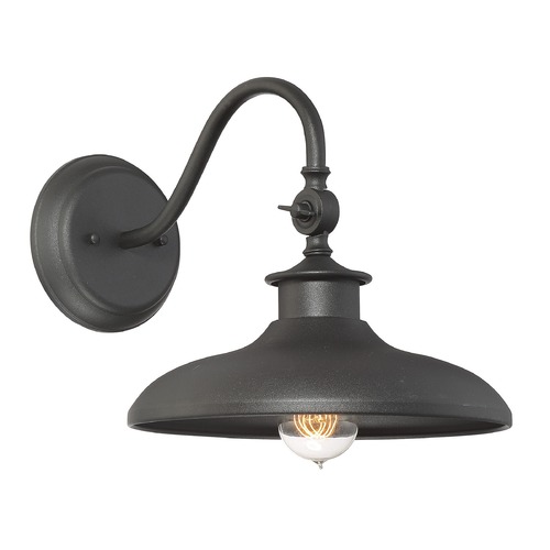 Raleigh 11-Inch Outdoor Wall Light in Black by Savoy House