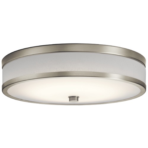 Kichler Lighting Modern LED Flush Mount Light Brushed Nickel Pira by Kichler Lighting 11303NILED