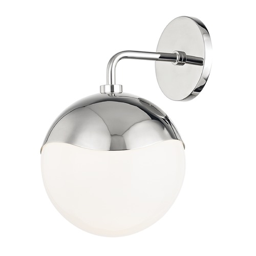 Mitzi by Hudson Valley Ella Polished Nickel Sconce by Mitzi by Hudson Valley H125101-PN