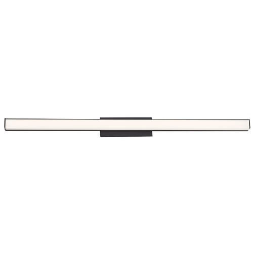 WAC Lighting Brink Brushed Black LED Bathroom Light by WAC Lighting WS-77636-27-BK