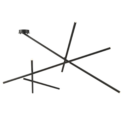 Crossroads Black LED Semi-Flush Mount by Eurofase Lighting