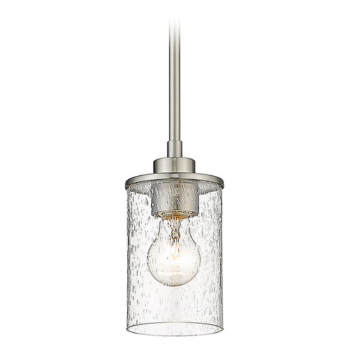 Z-Lite Beckett Brushed Nickel Mini Pendant by Z-Lite 492MP-BN