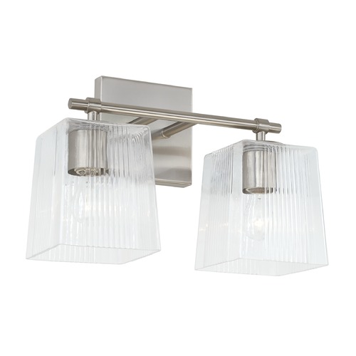 HomePlace by Capital Lighting Homeplace By Capital Lighting Lexi Brushed Nickel Bathroom Light 141721BN-508