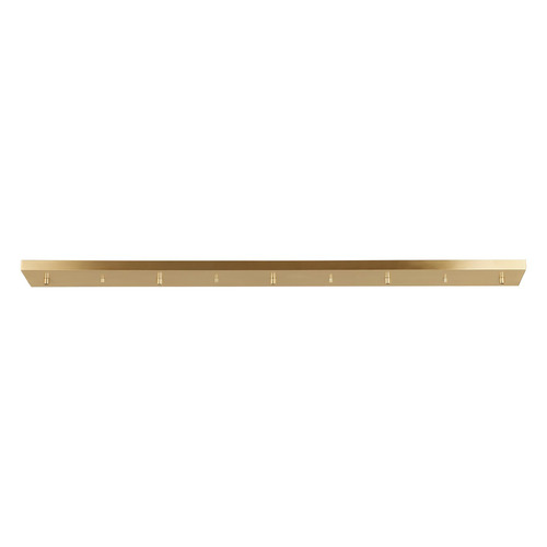 48-Inch Linear Multi-Port Canopy in Satin Brass by Generation Lighting