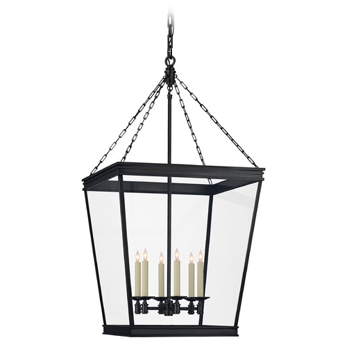 Visual Comfort Signature Collection Chapman & Myers Launceton Square Lantern in Bronze by Visual Comfort Signature CHC5612BZCG