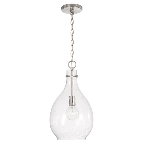 HomePlace by Capital Lighting Brentwood 18-Inch Pendant in Nickel by HomePlace by Capital Lighting 349011BN