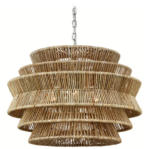 Chapman & Myers Antigua Drum Chandelier in Nickel by VC Signature