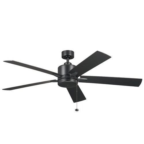 Lucian II Satin Black Ceiling Fan by Kichler Lighting