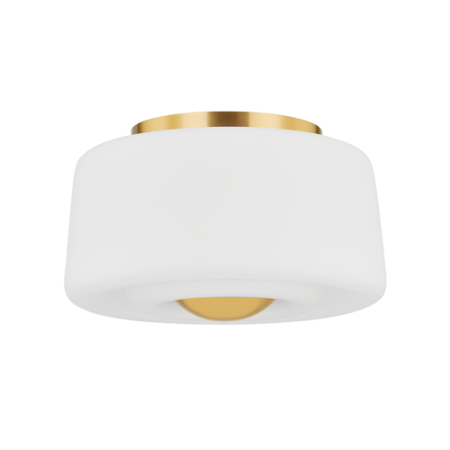 Mitzi by Hudson Valley Ciela Flush Mount in Aged Brass by Mitzi by Hudson Valley H837502-AGB