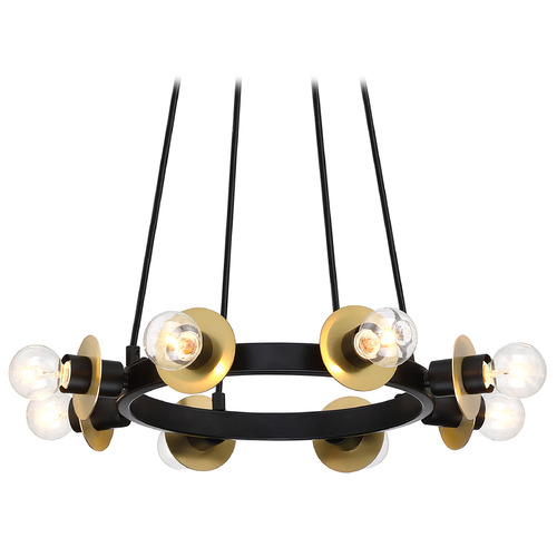 Designers Fountain Harmoni Matte Black Semi-Flushmount Light