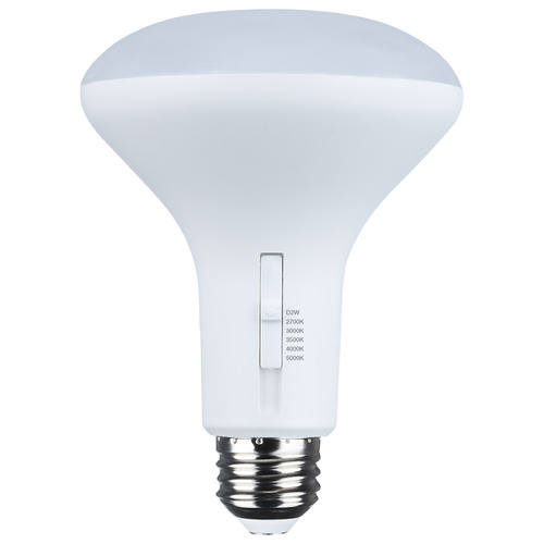 7W BR30 5CCT Dim to Warm White LED Light Bulb by Satco Lighting