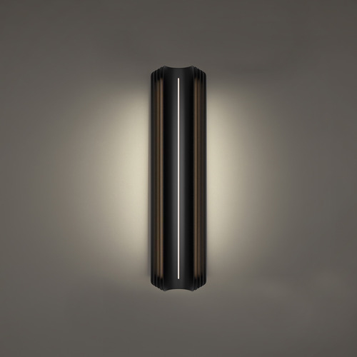 Modern Forms by WAC Lighting Modern Forms Kane Black LED Outdoor Wall Light WS-W56524-30-BK