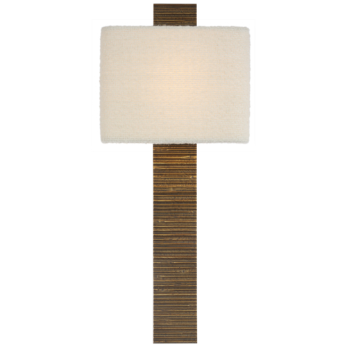 Visual Comfort Signature Collection Fumar 23-Inch LED Sconce in Ridged Tombac by Visual Comfort Signature AMB2075RDT-B