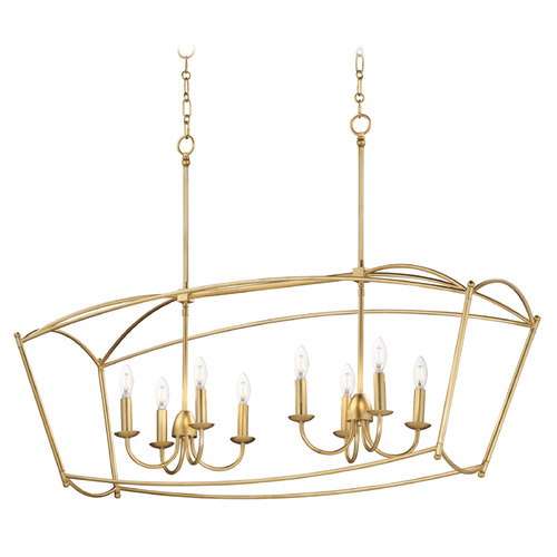 Maxim Lighting Plumette Gold Leaf Island Light