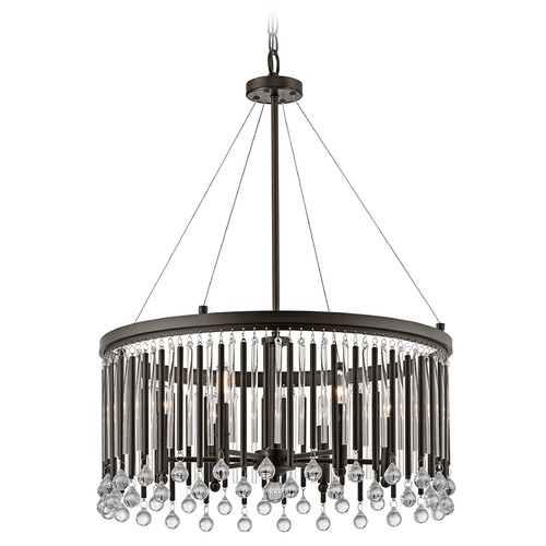 Kichler Lighting Piper 24-Inch Espresso Crystal Pendant by Kichler Lighting 43723ESP