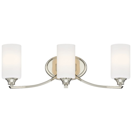 Minka Lavery Tilbury Polished Nickel Bathroom Light by Minka Lavery 3983-613