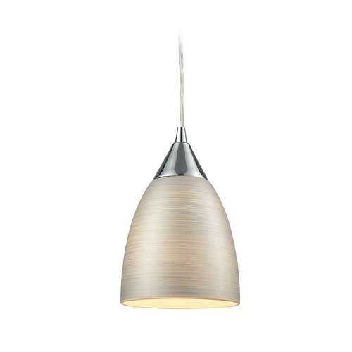 Elk Lighting Elk Lighting Merida Polished Chrome Mini-Pendant Light with Bowl / Dome Shade 56530/1-LA