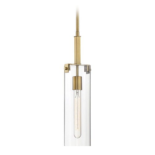 Winfield Warm Brass Mini Pendant by Savoy House