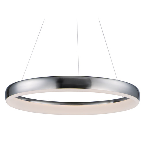 Innertube 24-Inch LED Pendant in Satin Nickel by ET2 Lighting