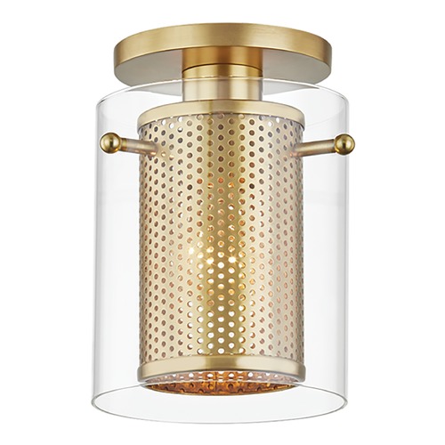 Elanor Aged Brass Semi-Flush Mount by Mitzi by Hudson Valley