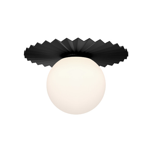 Plume 14-Inch Flush Mount in Matte Black by Alora Lighting