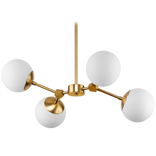 Progress Lighting Adley 3-Light Coastal Blue Chandelier