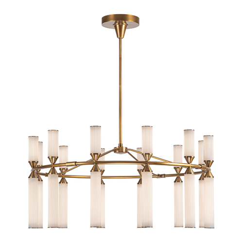 Alora Lighting Edwin LED Chandelier in Vintage Brass by Alora Lighting CH348038VBFR