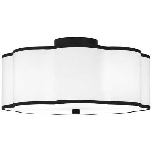 Quoizel Lighting Quoizel Lighting Quoizel Semi-Flush Mount Matte Black Semi-Flushmount Light QSF6179MBK