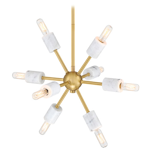 Designers Fountain Star Dust Brushed Gold Chandelier