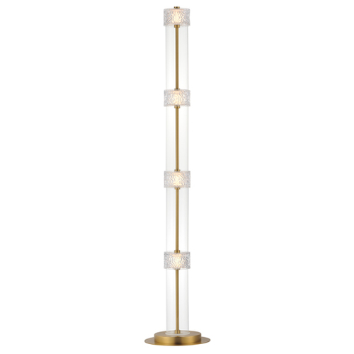 Elysian 4-Light LED Floor Lamp in Natural Aged Brass by ET2 Lighting