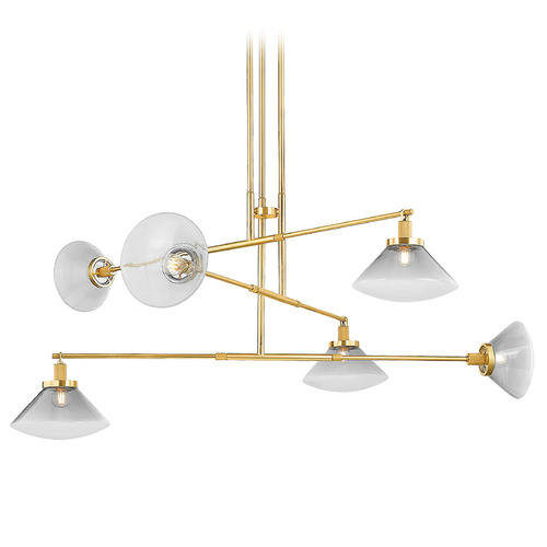 Hudson Valley Lighting Mendon Aged Brass LED Chandelier