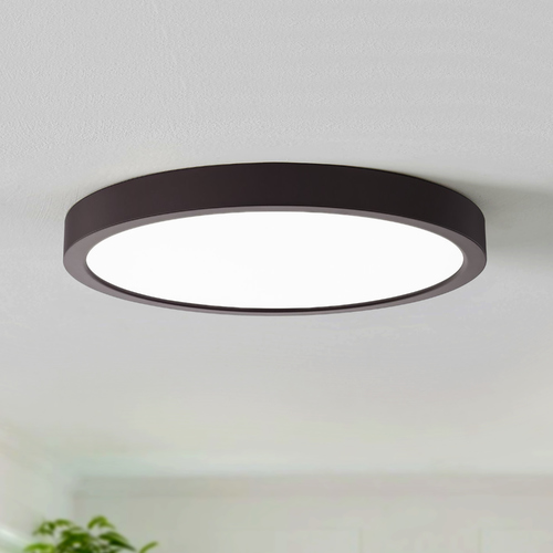 Flat LED Light Surface Mount 10-Inch Round Bronze 3000K 1511LM