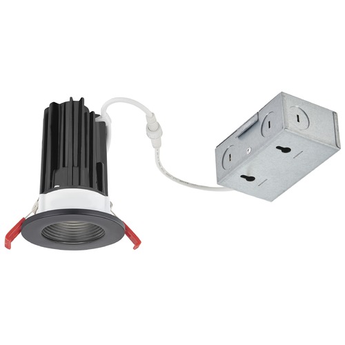Recesso Lighting by Dolan Designs 2'' LED Canless 15W Black/Black Recessed Downlight 3000K 38Deg IC Rated By Recesso RL02-15W38-30-W/BK BAFFLE TRM