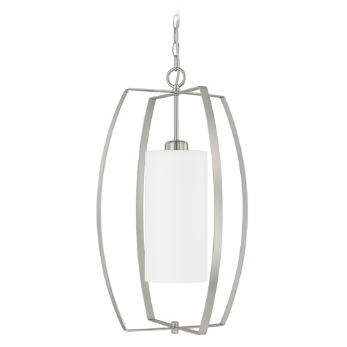 HomePlace by Capital Lighting Folsom 15.50-Inch Lantern in Brushed Nickel by HomePlace by Capital Lighting 515912BN-343