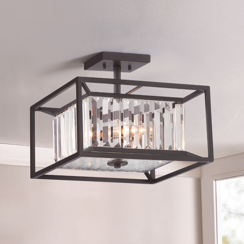 Designers Fountain Linares Vintage Bronze Semi-Flushmount Light