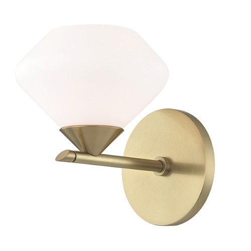 Mitzi by Hudson Valley Valerie Aged Brass Sconce by Mitzi by Hudson Valley H136301-AGB