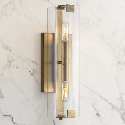 Winfield Warm Brass Sconce by Savoy House