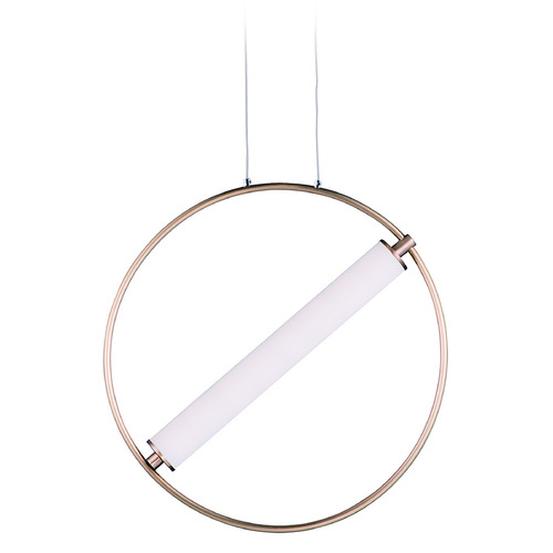 ET2 Lighting Flare 17.75-Inch LED Pendant in Black & Soft Gold by ET2 Lighting E23274-93BKSFTG