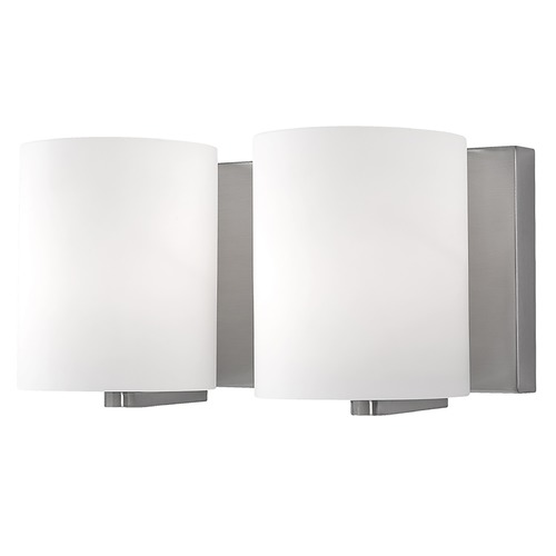 Modern Brushed Nickel Bathroom Light by Kuzco Lighting