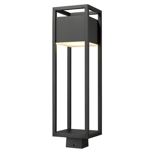 Z-Lite Barwick Black LED Post Light by Z-Lite 585PHBS-BK-LED