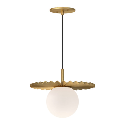 Plume 12-Inch Pendant in Brushed Gold by Alora Lighting