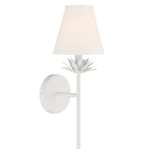 17-Inch High Wall Sconce in White by Meridian