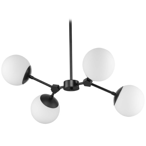 Progress Lighting Adley 3-Light Matte Black Chandelier